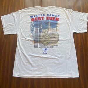 Rare Vintage 2002 Deadstock Salt Lake City Winter Olympic Games Results Tee XL